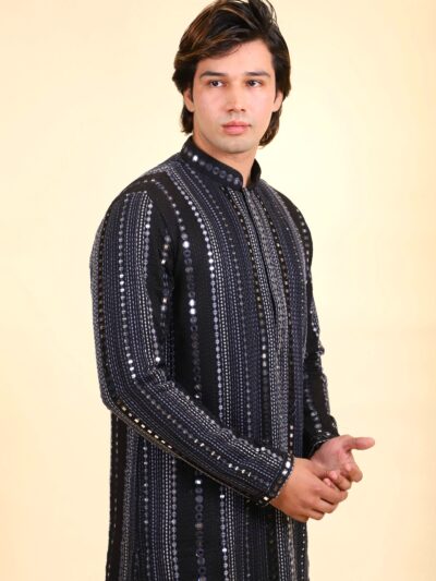 Embroidered Mirrorwork Kurta Pajama