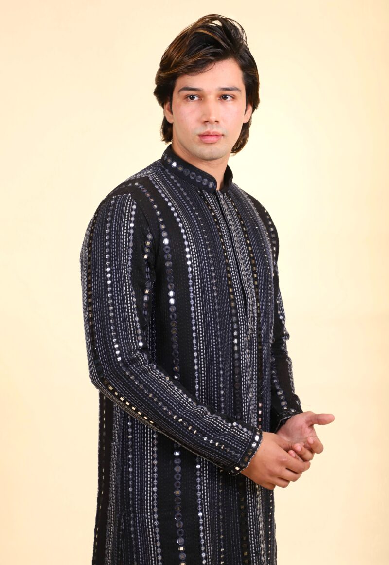 Embroidered Mirrorwork Kurta Pajama