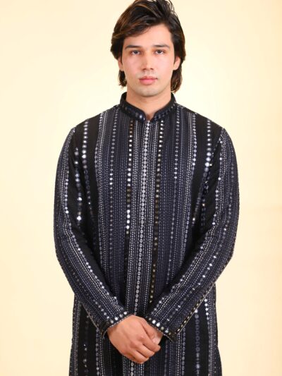 Embroidered Mirrorwork Kurta Pajama