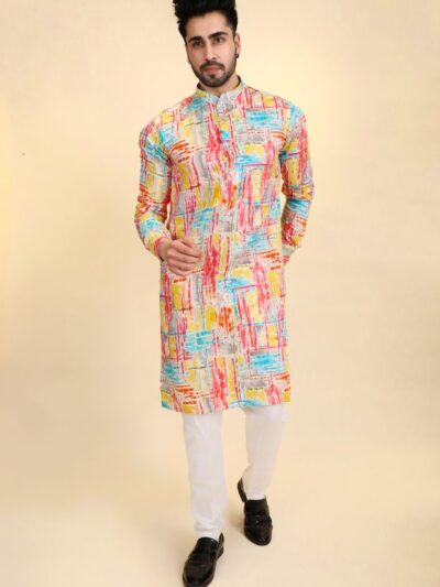 Printed Casual Kurta Pajama