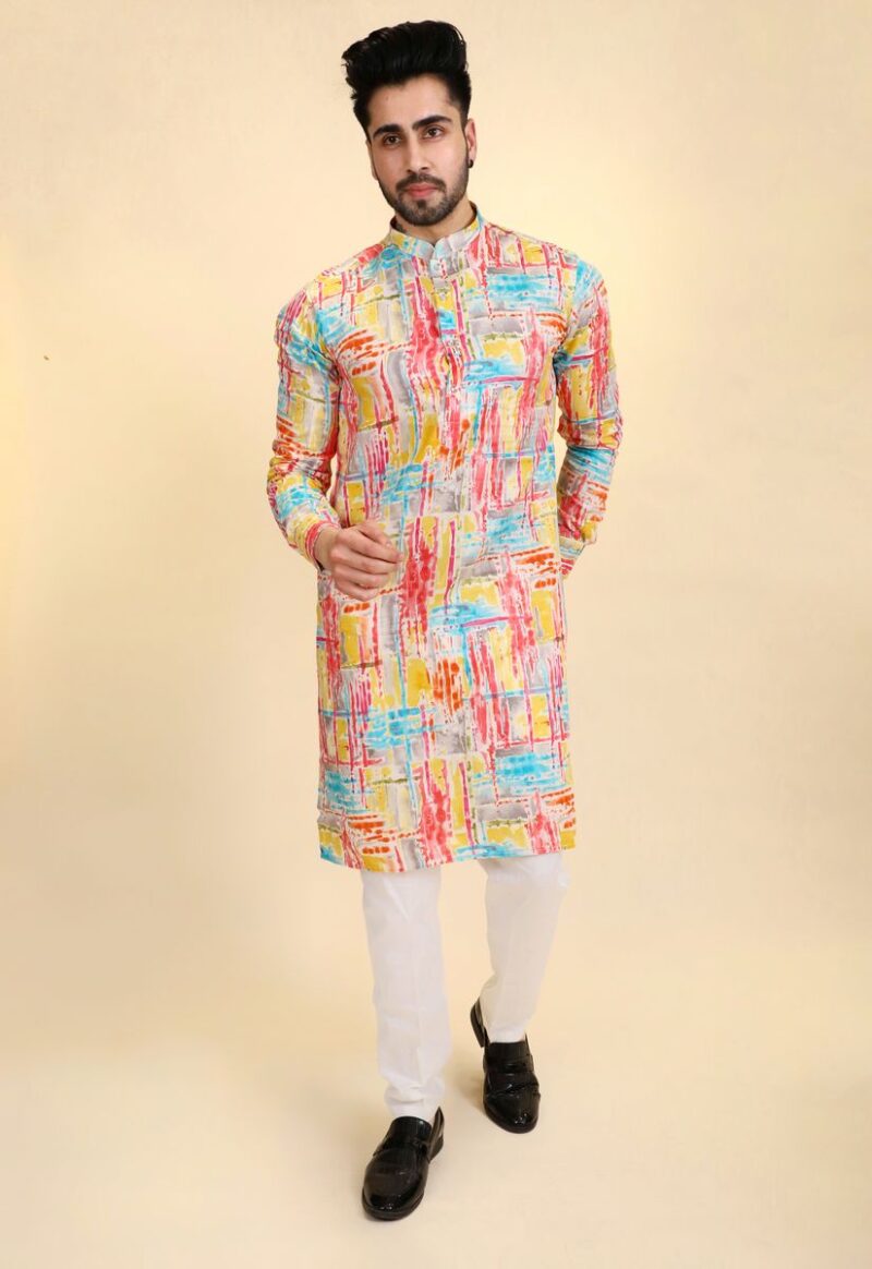 Printed Casual Kurta Pajama