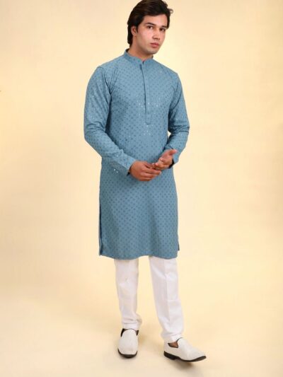 Thread Work Kurta Pajama