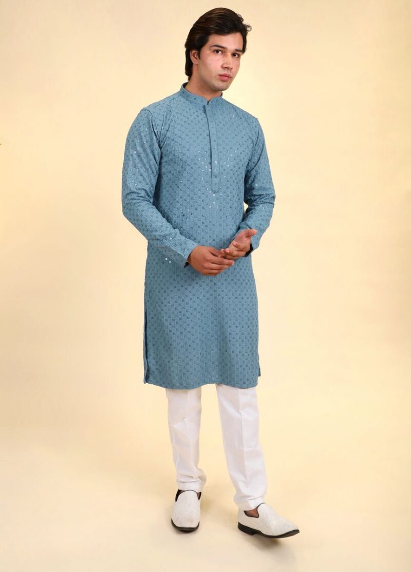 Thread Work Kurta Pajama