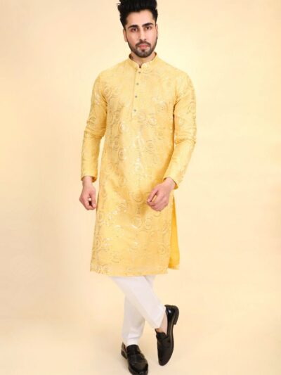 Thread Work Kurta Pajama