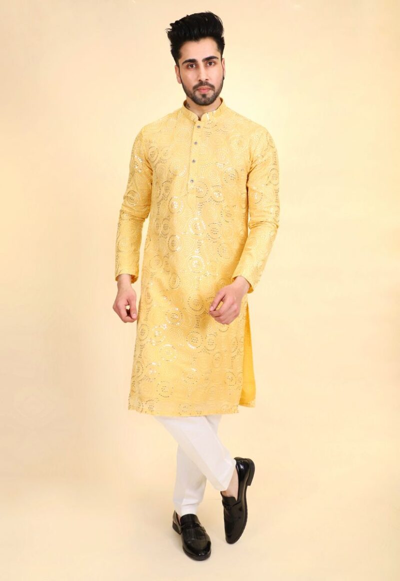 Thread Work Kurta Pajama