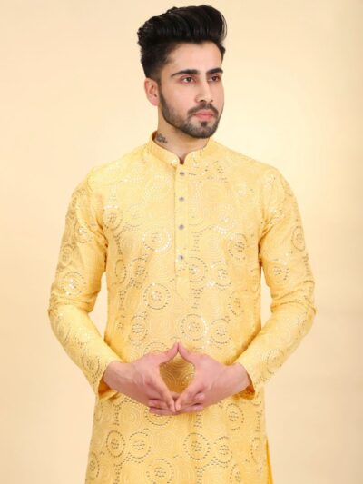 Thread Work Kurta Pajama