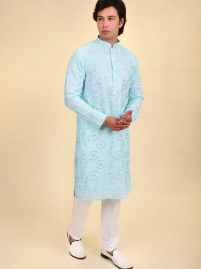 Sequin Work Kurta Pajama Set