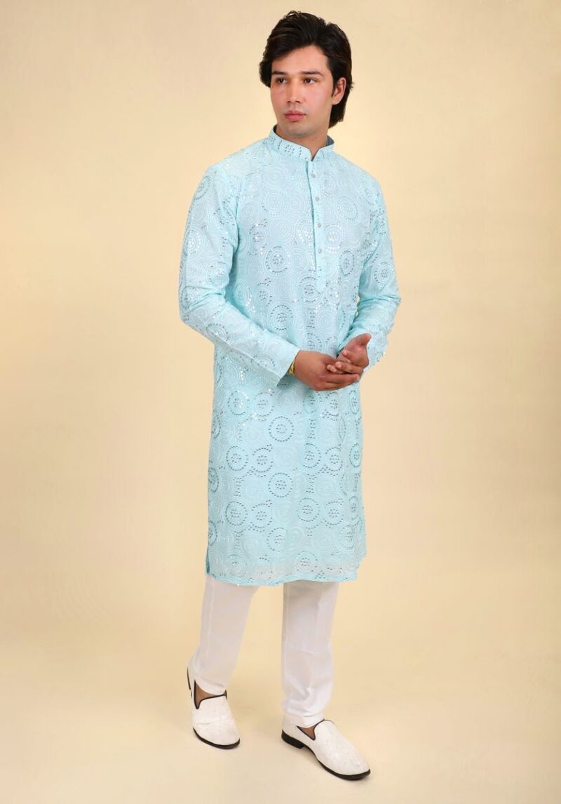 Sequin Work Kurta Pajama Set