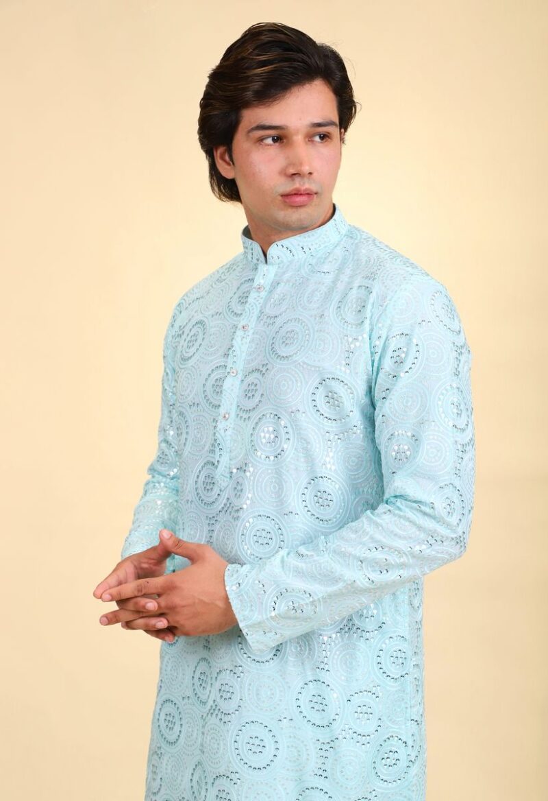 Sequin Work Kurta Pajama Set