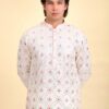 Mirror Work White Kurta Pajama