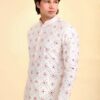 Mirror Work White Kurta Pajama