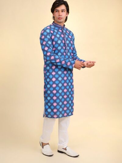 Printed Cotton Kurta Pajama