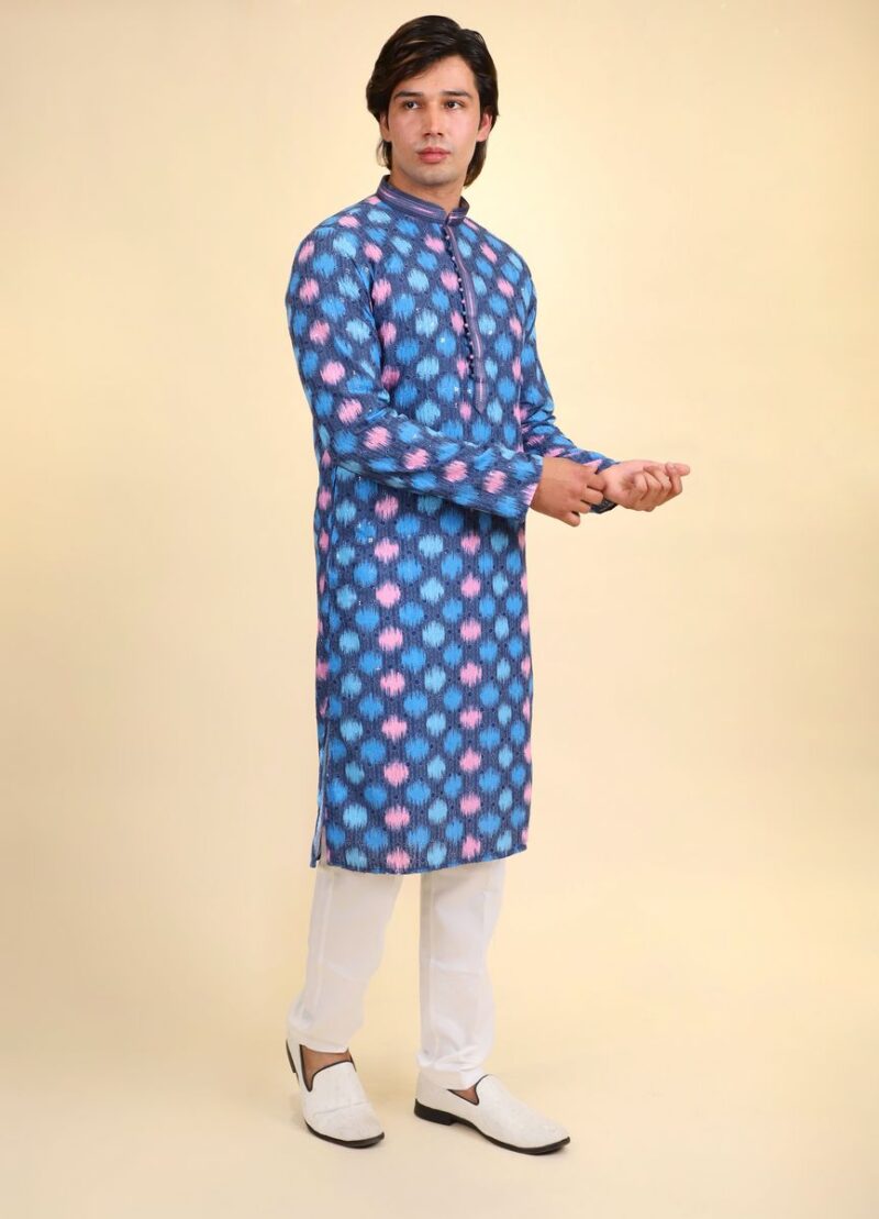 Printed Cotton Kurta Pajama