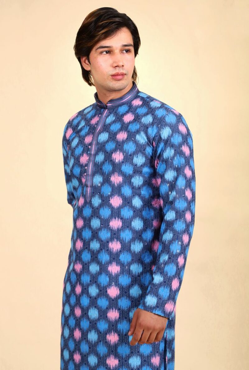 Printed Cotton Kurta Pajama