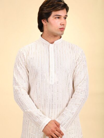 Thread Work Kurta Pajama Set