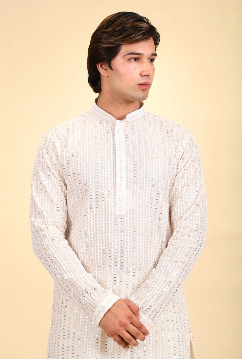 Thread Work Kurta Pajama Set