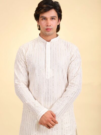 Thread Work Kurta Pajama Set