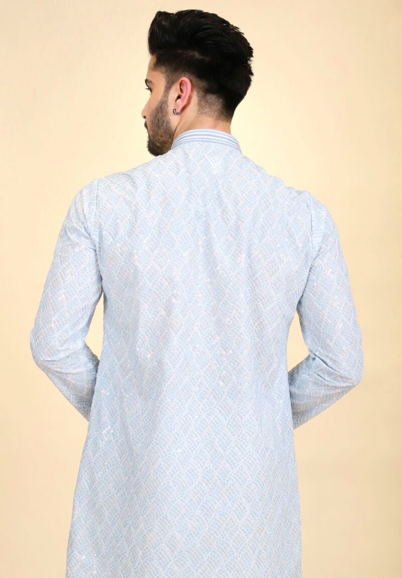 Thread Sequins Work Kurta Pajama