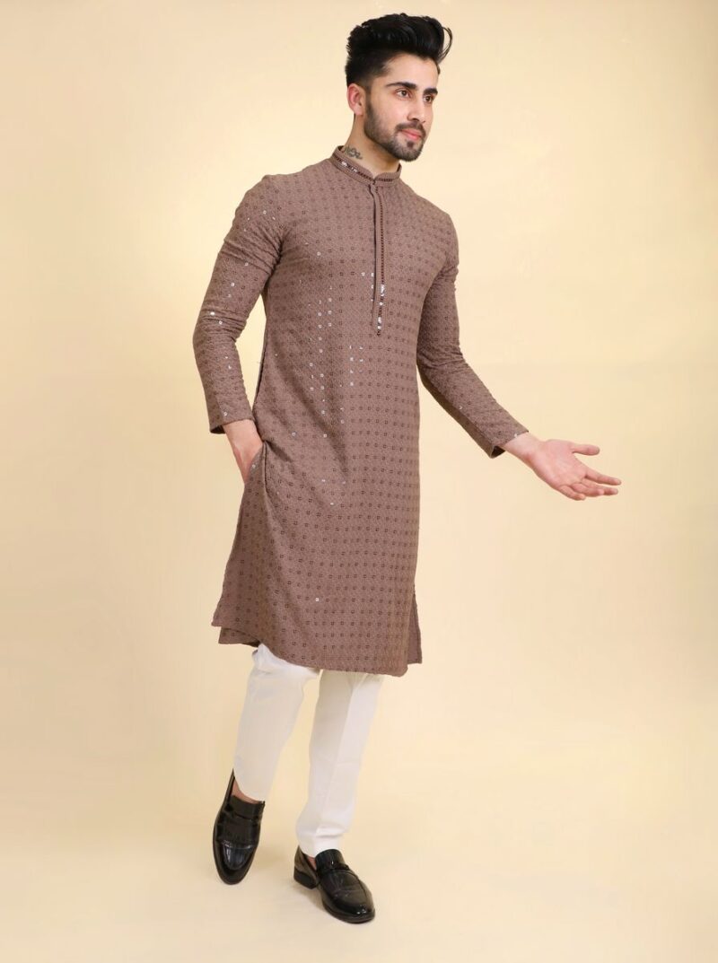 Sequin Chikan Kurta Pajama