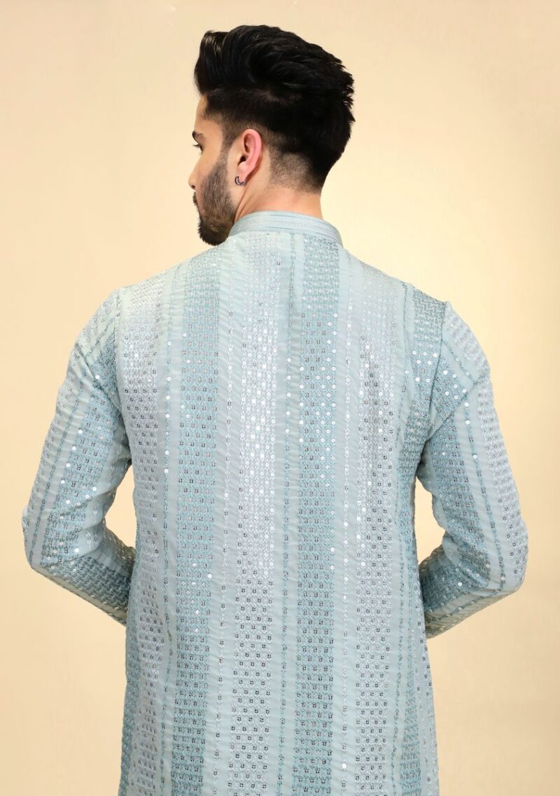 Men Thread Mirrorwork Kurta Pajama