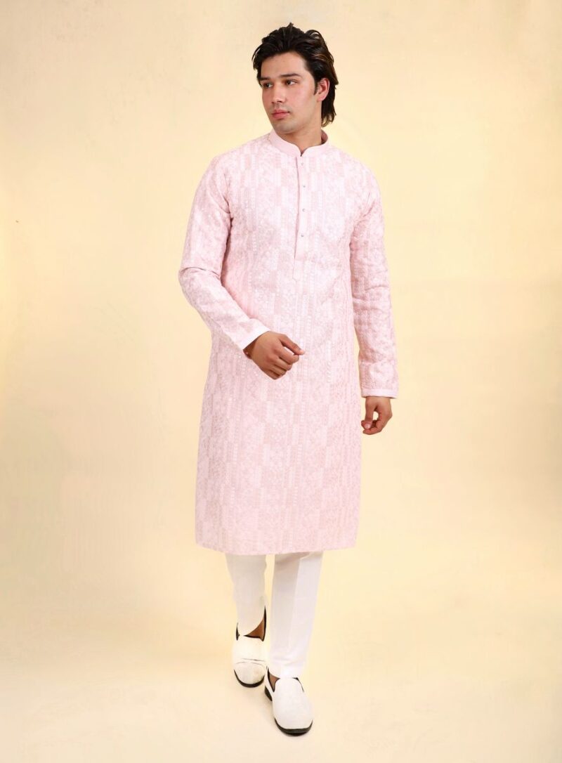 Thread Work Kurta Pajama set