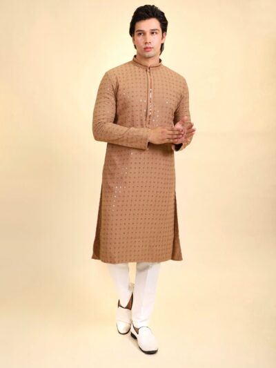 Chikan Thread Work Kurta Pajama