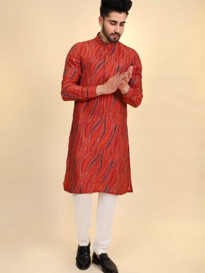 Embroidered Patch Work Kurta Pajama