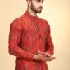 Embroidered Patch Work Kurta Pajama