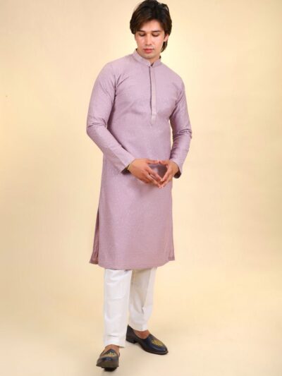 Sequins Thread Work Kurta Pajama