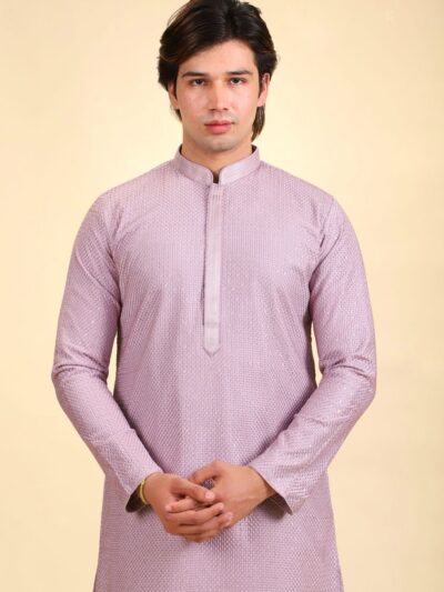 Sequins Thread Work Kurta Pajama