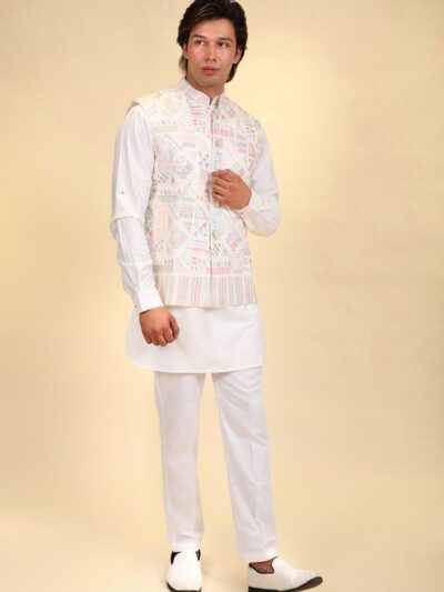 Designer Kurta Pajama With Jacket