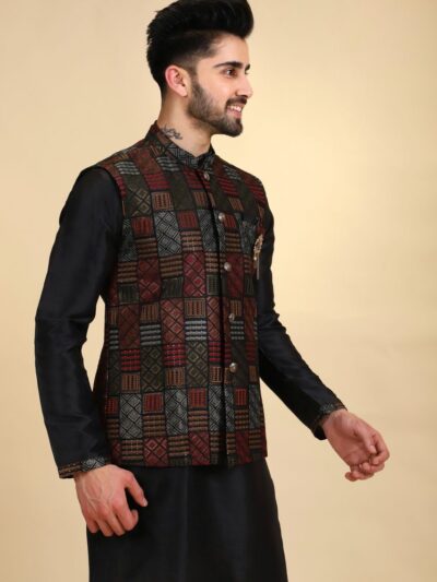 Fancy Jacket Kurta Pajama Set