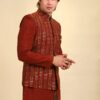 Designer Jacket Set Kurta Pajama