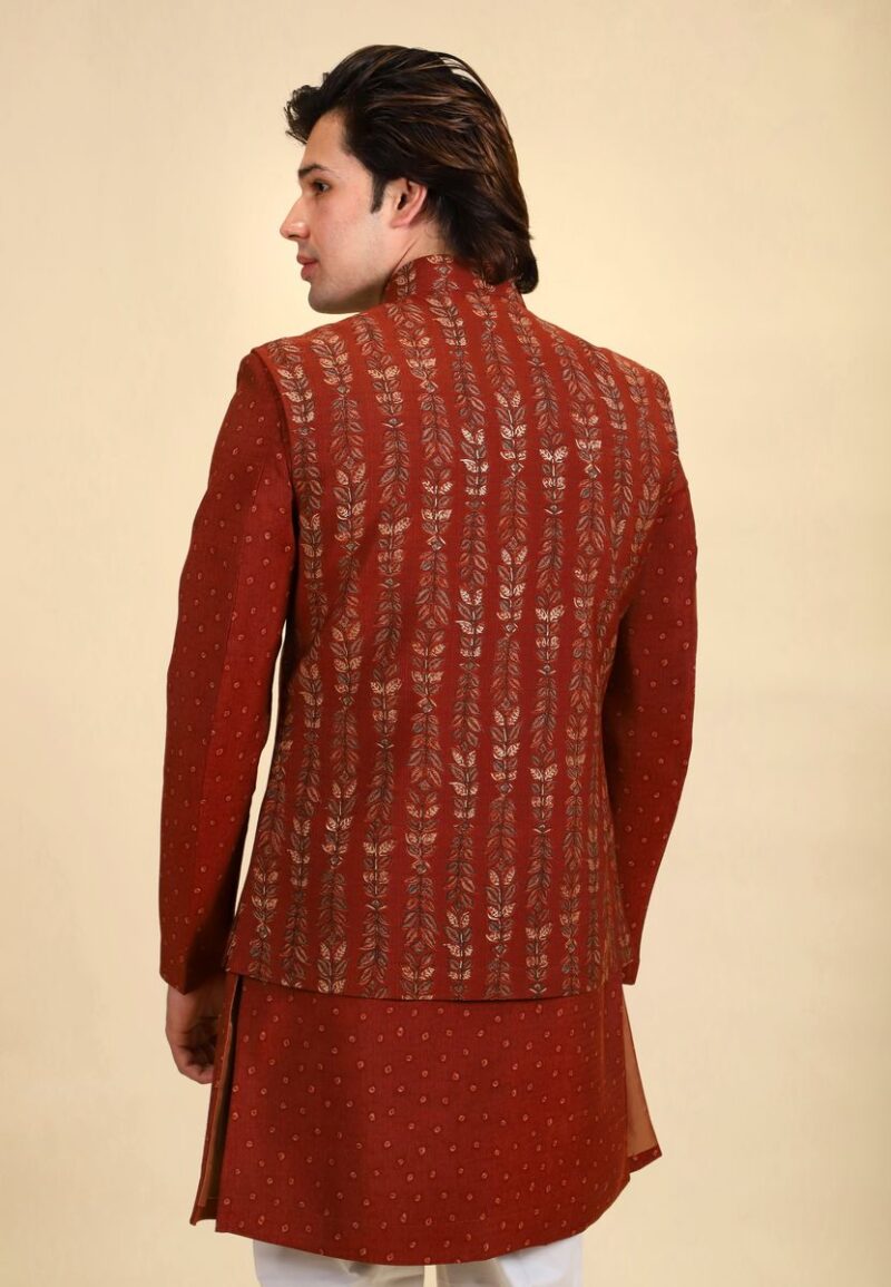 Designer Jacket Set Kurta Pajama