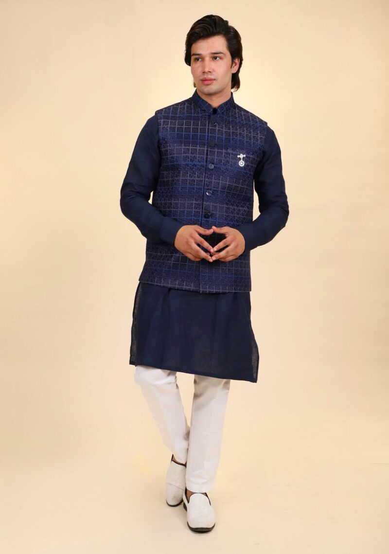 Kurta Pajama With Fancy Jacket