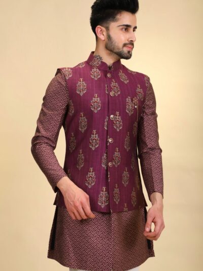 Men Kurta Pajama With Jacket