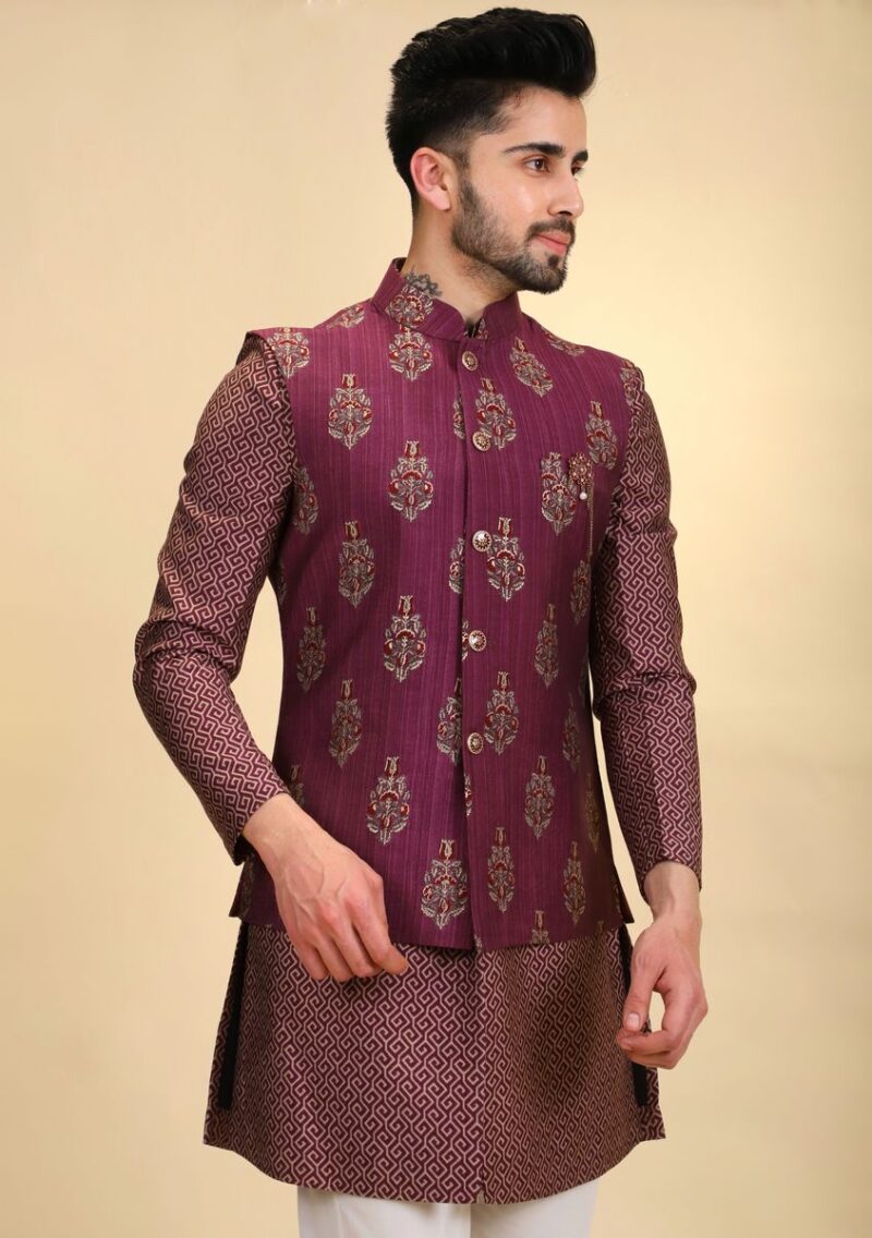 Men Kurta Pajama With Jacket