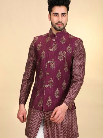 Men Kurta Pajama With Jacket