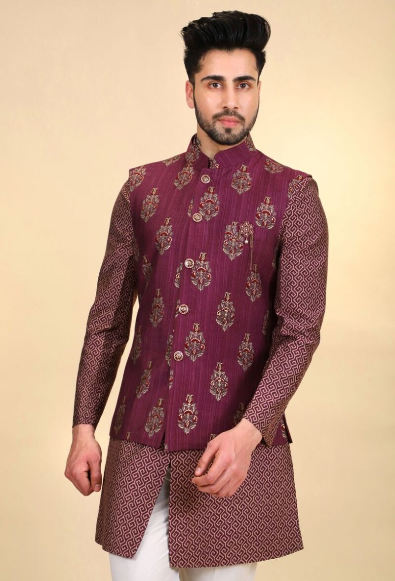 Men Kurta Pajama With Jacket