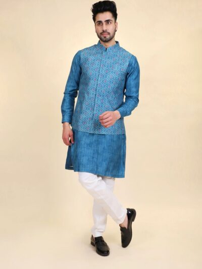 Kurta Pajama Jacket Set