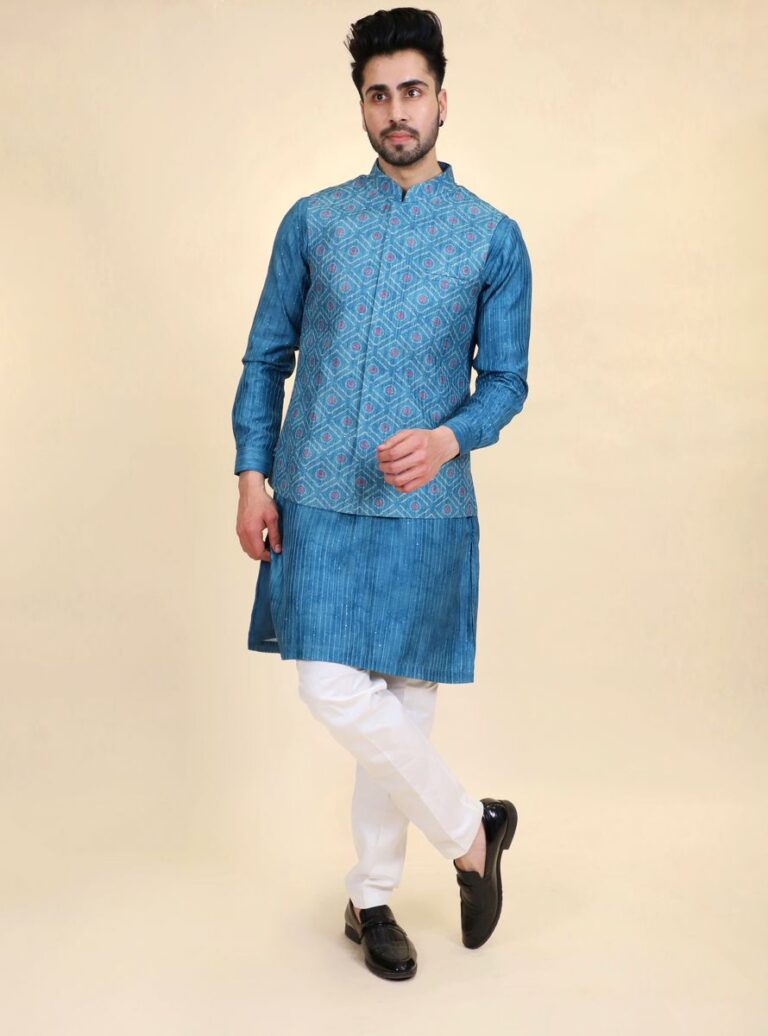 Kurta Pajama Jacket Set