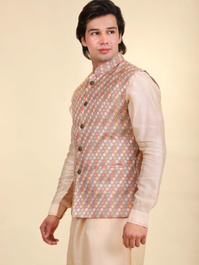 Kurta Pajama Designer Jacket Set