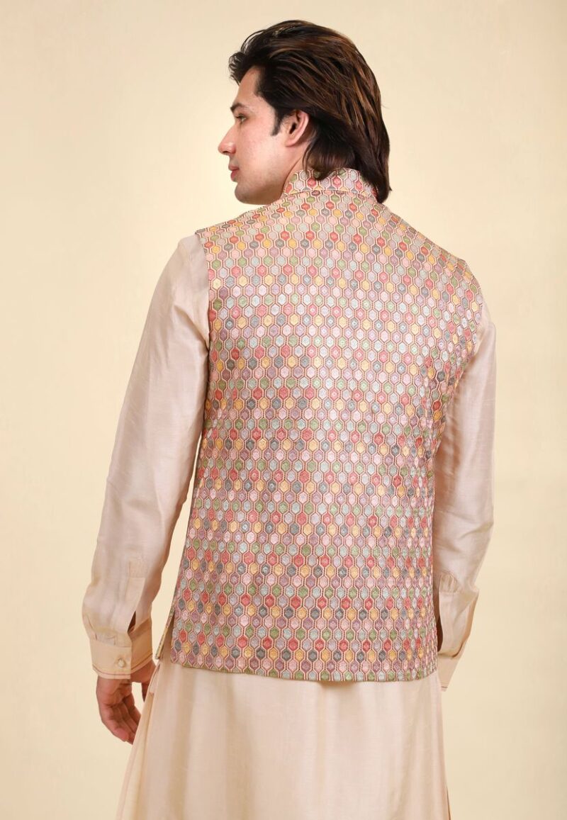 Kurta Pajama Designer Jacket Set