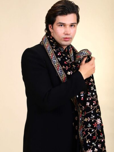 Handwork Design Black Indo-Western