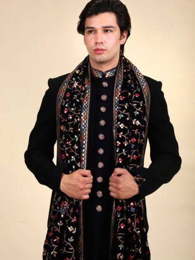 Handwork Design Black Indo-Western