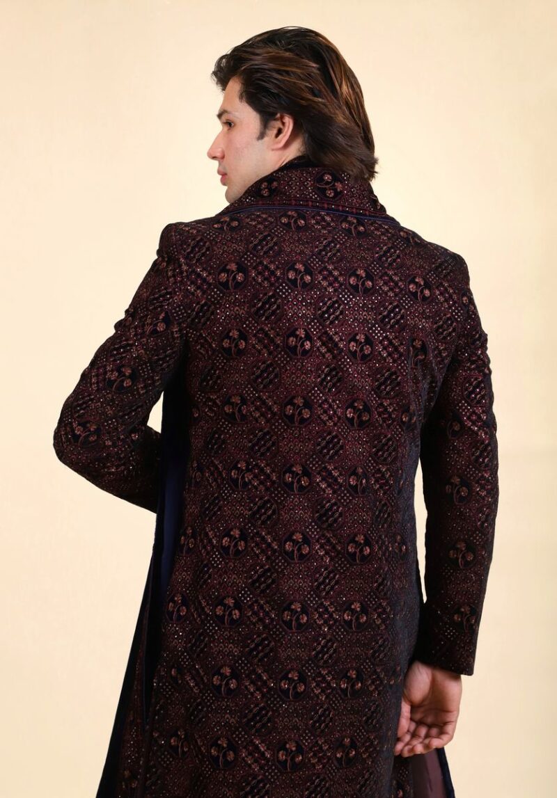 Embroidered Thread Work Indo Western