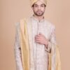 Off-White Color Groom Sherwani