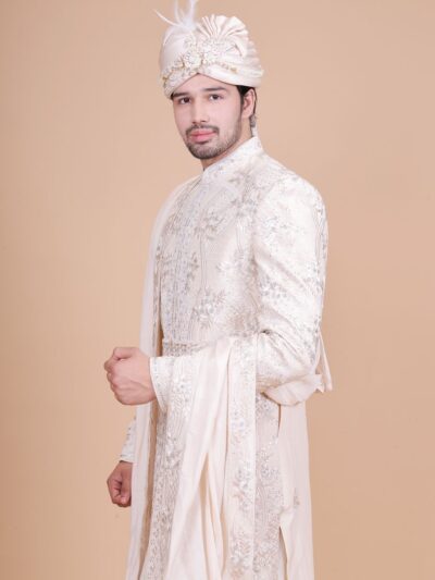 Off-White Color Designer Sherwani