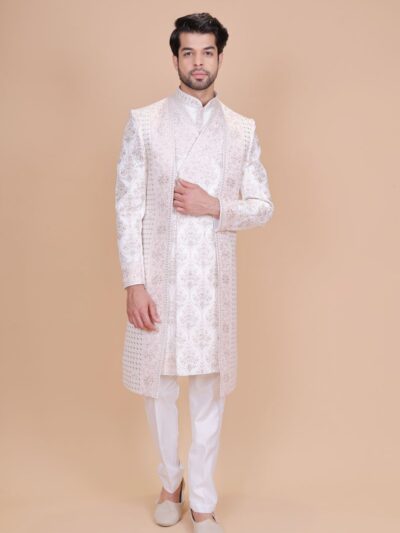 Double Pattern Designer Sherwani