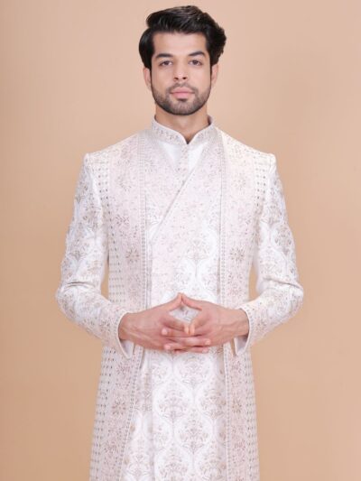 Double Pattern Designer Sherwani